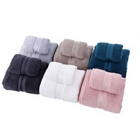Serviette de bain en tissu brocart d'hôtel 100% coton, épaissie, 800g, pour hommes et femmes, absorbante, avec logo brodé