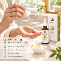 Huile de soin Arresal personnalisée avec logo, huile de vitamine E pure et naturelle, hydratant réparateur pour peaux sèches, huile de vitamine E pour le visage et le corps