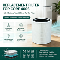 Filter Pengganti Karbon HEPA Asli Grosir Pabrik, Kompatibel dengan Filter Pembersih Udara Silinder Levoit Core 400S