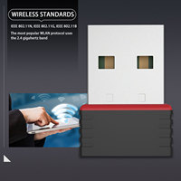 Adaptateur WiFi USB sans fil PIX-LINK 150 Mbps 300M avec antenne interne, mini carte réseau pour ordinateur portable, dongle LAN, récepteur Ethernet en stock