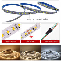 5-20m WS2811 2835 Chasing Eau courante LED Stripe light 24v Bande linéaire intégrée