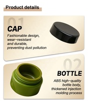 Pot à crème vide personnalisé de haute qualité pour soins de la peau, emballage cosmétique en plastique à capacité personnalisée