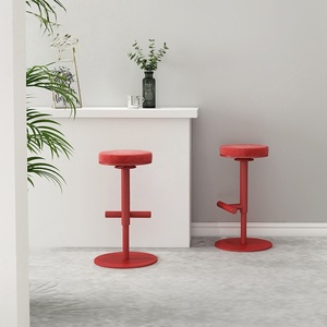 Barra de <span class=keywords><strong>Bar</strong></span> Estilo Nórdico Minimalista con Sillas Giratorias Ajustables, Mostrador de <span class=keywords><strong>Bar</strong></span> Moderno con Taburetes Altos - Product Image 5