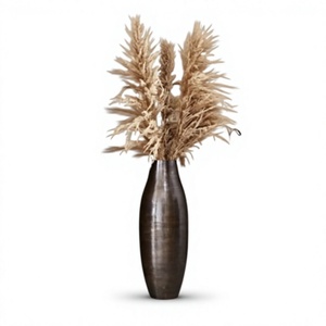 luxury <b>Silver</b> <b>Top</b> Selling Large Floor Vases Tall Wedding Iron Modern Flower Vase Handmade Christmas High Quality - Product Image 2