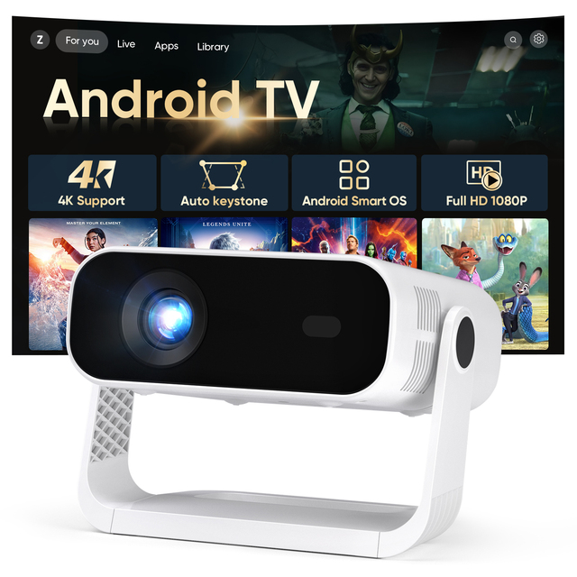 Portable Projector Projector 4k Projector Home Theater Mini Galaxyer Projector Screen 4k Android Laser Video Portable Projector