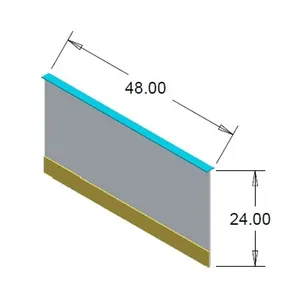 Rechte Frame Hdpe Ijsbaan Achtertuin Arena Kelder Plastic Dasher Board