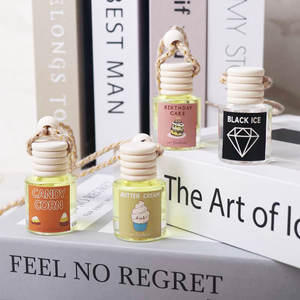 Ambientador de Coche Colgante en Botella de Vidrio, Perfume Líquido, Adorno Colgante, Aromaterapia para Automóvil - Product Image 4