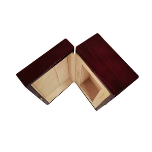 Boîte cadeau en bois personnalisée, rectangulaire, 102 mm de haut, estampage à chaud or argent, emballage pour bijoux YH0069 - Product Image 1