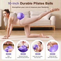 Ensemble d'entraînement de fitness portable personnalisé pour la maison, mini ballon de yoga, bandes de résistance en tissu, anneau de Pilates, kit avec sac de rangement