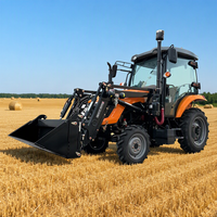 Tracteur agricole moderne FeiChuang 100 CV diesel 4x4 avec pompe pour travaux de terrain multifonctionnels, système hydraulique robuste, levage haute performance