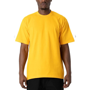 T-shirts unisexe PL personnalisés 180G 100% coton, coupe oversize, avec logo imprimé, vierges pour broderie, anti-plis, pour le fitness - Product Image 6