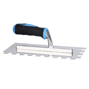Truelle à béton multi-mains Outils de plâtrage en acier inoxydable pour la construction professionnelle Truelles à plâtre crantées Truelles à dents - Product Image 3
