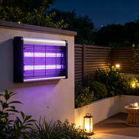 Lampe anti-moustiques UV haute efficacité à fixation murale, piège à mouches électrique, dispositif de lutte antiparasitaire pour intérieur, maison, hôtel
