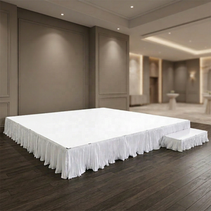 เวทีแสดงเคลื่อนที่แบบถอดประกอบได้ สีขาวสว่าง แข็งแรง ทนทาน ดีไซน์หรูหรา - Product Image 1