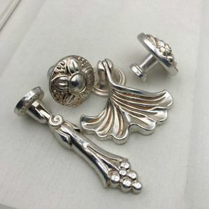 Hot European Style Antique <strong>Silver</strong> Furniture <strong>Knob</strong> Pendant <strong>Door</strong> Nob Wooden <strong>Knobs</strong> Drawer <strong>Knobs</strong> - Product Image 5