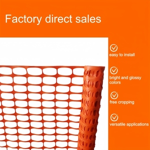 Rollo de Barrera de Seguridad Temporal Multiusos de HDPE de Bajo Precio, Color Naranja, Impermeable, Ligero, para Obras de Construcción y Control de Tráfico - Product Image 2