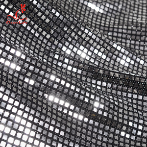 Cheerlifes Stock disponible de 140Cm de poliéster negro 3D Plaza pesado de encaje francés de tela de malla <span class=keywords><strong>con</strong></span> brillo - Product Image 5