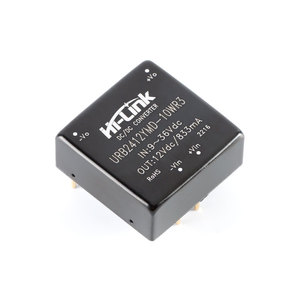 Module d'alimentation isolé non régulé à faible puissance Hi-Link DC-DC 24V vers 12V 10W SIP HLK-URB2412YMD-10WR3 - Product Image 1