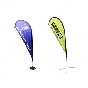 Bandera de Playa Personalizada para Surf, Bandera Rectangular con Diseño de Pluma para Barbería, Banderas para Eventos y Ferias Comerciales - Product Image 1