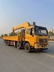 Grue sur camion Dongfeng 8x4 de 16 tonnes, grue montée sur camion, grue mobile hydraulique d'occasion, prix bas. - Product Image 2