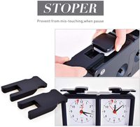 Jam catur kristal LEAP Quartz jam analog, Timer jam Casing plastik tahan lama terlaris