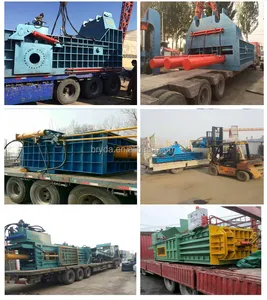 BRD 125T Scrap Metal Baler Machine With High-speed Compaction Cycle