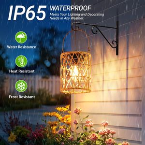 Lanterne solaire <span class=keywords><strong>KOOPER</strong></span>, lot de 2, lumineuse, suspendue, étanche, avec poignée, LED, ABS/PC, pour extérieur, jardin, cadeau - Product Image 4