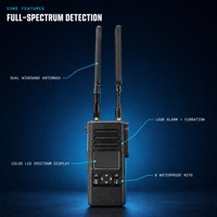 Detector de RF Portátil de 0.3-12.8GHz, Detector Anti-Drones, Escáner de Señales UAV, Resistente al Agua, Alcance de Detección de Más de 2km para FPV