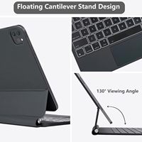 Clavier Magique pour iPad Air 13 (M4 2026/M3 2025/M2 2024) et iPad Pro 12,9 pouces (6e, 5e, 4e et 3e génération)