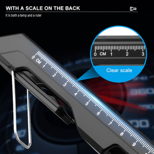 Lampe de travail <span class=keywords><strong>LED</strong></span> magnétique multifonctionnelle portable avec règle pour atelier, réparation automobile, rechargeable, COB, pliable - Product Image 4