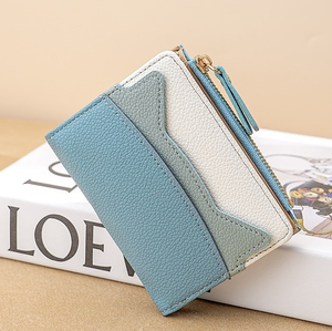 New Design Custom Logo PU Leather Card Holder Coin Purse Slim Luxury <b>Ladies</b> Purse <b>Wallet</b> Cardholder Clip for Women - Product Image 1