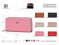 Portefeuille long en PU pour femme, grande taille, double fermeture éclair, style minimaliste - Product Image 1