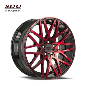 17" 18 19 inch 5x114.3 red and black two colors alloy car sport wheel rims