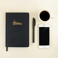 Nouvel article noir carnet de notes Journal Pages noires, agenda coffret cadeau Unique avec stylo