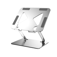 Support pliable en acier pour ordinateur portable, support universel réglable pour ordinateurs portables et tablettes de 10 à 17 pouces (Offre Spéciale & Support OEM)