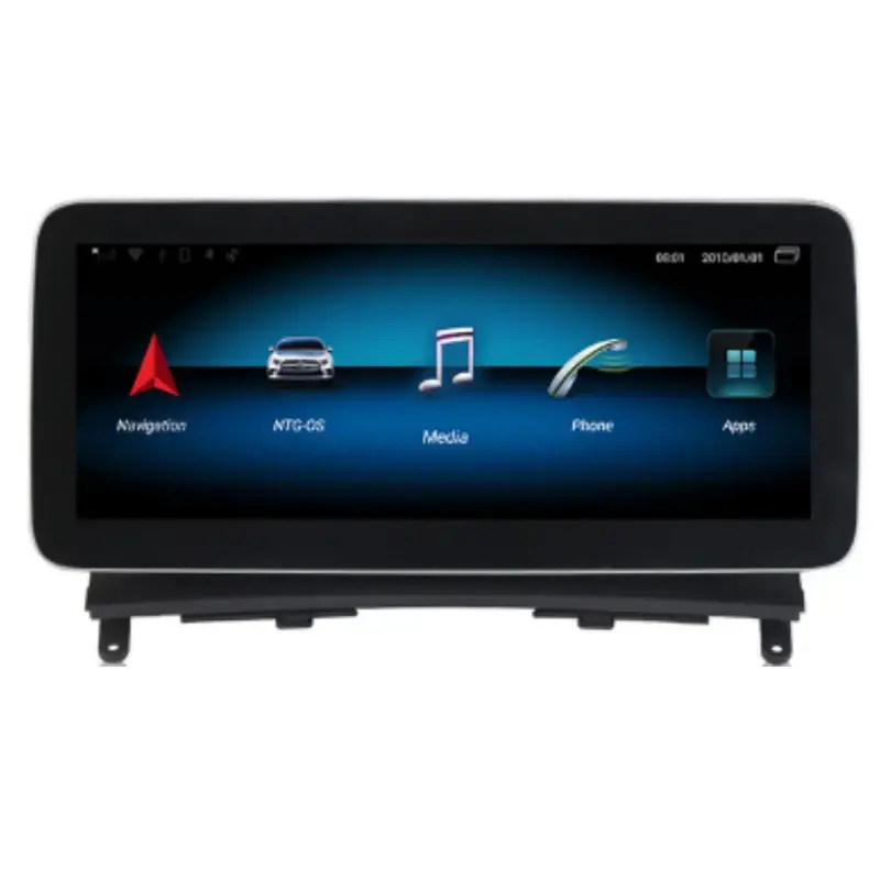 Snapdragon pemutar audio radio dvd mobil video mobil octa core android 11 untuk c-class W204 2007 hingga 2010