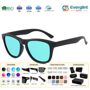 Lunettes de soleil polarisées pour hommes, style classique <span class=keywords><strong>carré</strong></span>, nouvelle collection Everglint Optical, logo personnalisé, design de marque. - Product Image 1