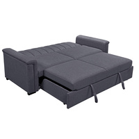 Canapé-lit double usage facile à utiliser, moderne, multifonctionnel, trois places, inclinable, pour hôtel, salon, extensible, pliable