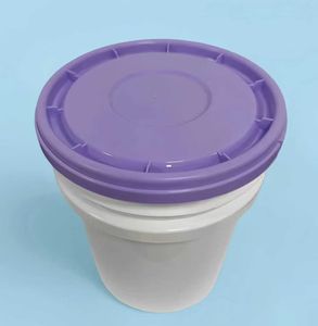 1 Liter Plastic Emmertje met Deksel, Voedselveilig, Verdikt, Handvat, Verfcontainer - Product Image 6