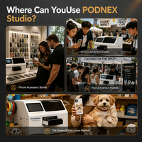 Printer UV Inkjet Terbaru untuk Casing Ponsel - Mesin Cetak Flatbed dengan Head DX7 Kustomisasi Instan Otomatis