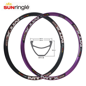 <span class=keywords><strong>Jante</strong></span> de vélo SUNRingle MTX33 39 soudée - <span class=keywords><strong>Jante</strong></span> de montagne en alliage d'aluminium 32/36 trous, compatible avec les jantes de <span class=keywords><strong>26</strong></span> à 29 pouces pour AM/FR/DH multi-terrain - Product Image 2