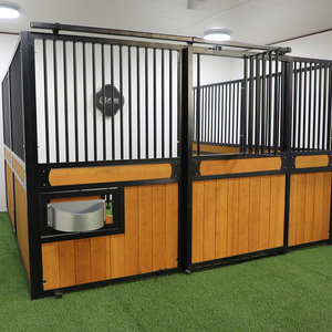 Installation facile écurie de cheval bambou en bois extérieur en acier poteau étable de grange panneaux sécurité permanente écurie avant de cheval - Product Image 2