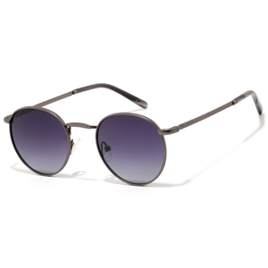 <b>Round</b> <b>Sunglasses</b> Full Rim Metal <b>Frame</b> Brown Lenses UV400 Protection Unisex Adult - Product Image 6