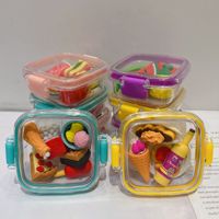 Gomme à effacer en forme de dessin animé d'astronaute, détachable et assemblable, thème dessert, cadeau mignon et créatif pour la Journée des enfants