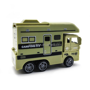 Métal Mini Camper RV Motorhome Voiture pour Voyage Société Cadeaux Moulé Sous Pression Modèle Pull Back Toys - Product Image 4