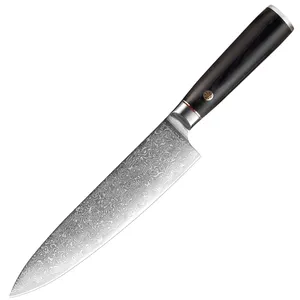 سكين طاه دمشقي احترافي 67 طبقة VG 10 فولاذ 8 بوصة للمطبخ