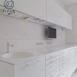 Cabinet de clinique dentaire moderne de conception libre personnalisable avec îlot d'armoire latérale dentaire à tiroirs avec lavabo - Product Image 3