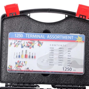 Wire Terminal Assortment 1250 Pcs Crimping <b>Pliers</b> <b>Set</b> With Case For Electrical Wiring Repair - Product Image 4