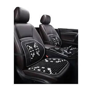 Xiangta Leatherette Custom Fit Fundas de asiento de coche delantero y trasero El mejor diseño al mejor precio de venta de la India Funda de asiento de coche con cuentas de madera