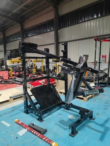 Machine à Squat Pendulaire Professionnelle à Charge de Plaques <span class=keywords><strong>pour</strong></span> Salle de Sport – Équipement de Fitness <span class=keywords><strong>pour</strong></span> Entraînement des <span class=keywords><strong>Fessiers</strong></span> (Squat Pendulaire Pro, Hack Squat, Leg Press) - Product Image 2